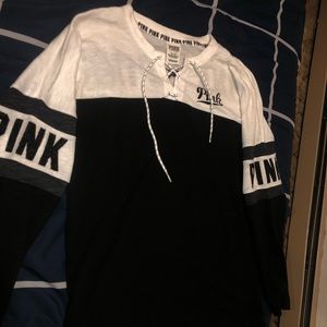 VS PINK SEQUIN LONG SLEEVE